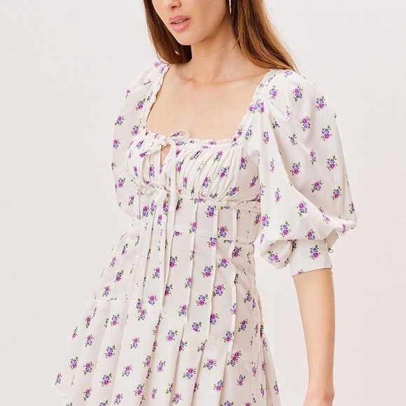 BRAND NEW For Love & Lemons Viola Mini Dress - Picture 2 of 4